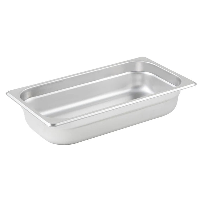 Winco Anti-Jam Steam Pan, 25 Gauge Stainless Steel (Price/Piece)- Available in Different Sizes