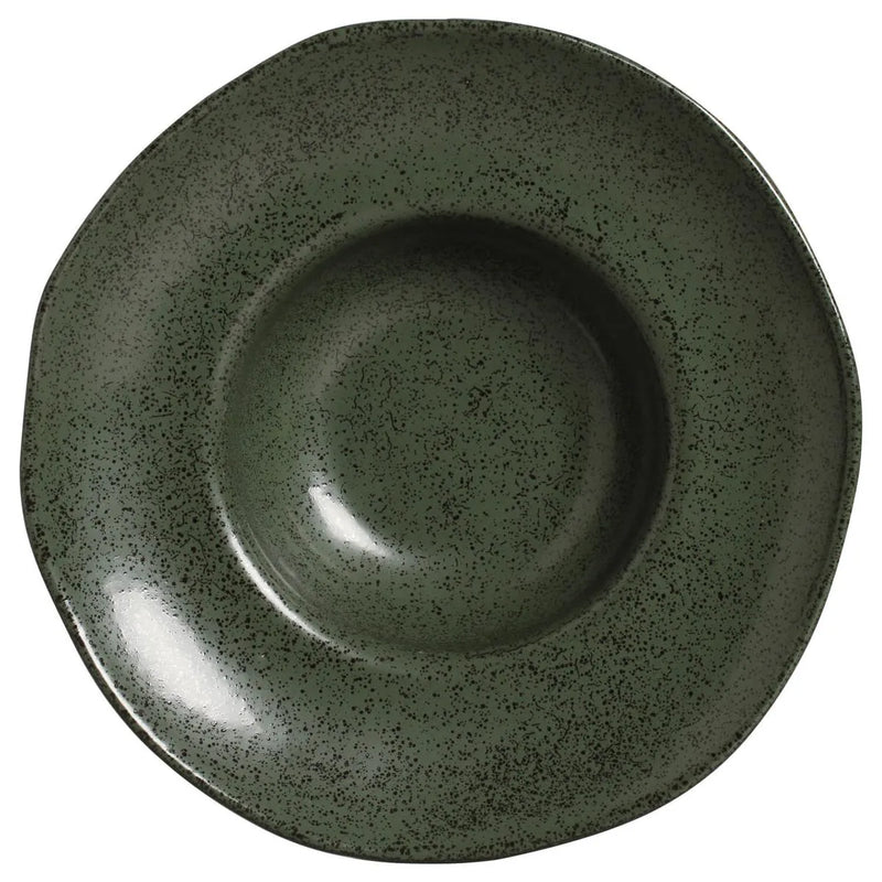 Porto Brasil Deep Rim Plate Stoneware Greenery ( Case of 12)