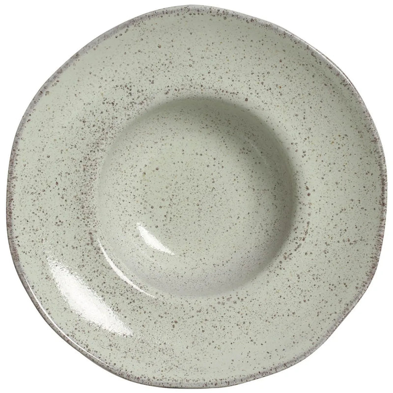 Porto Brasil Deep Rim Plate Stoneware Pistache ( Case of 12)