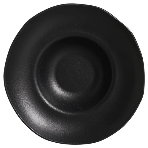 Porto Brasil Deep Rim Plate Stoneware Matte Black ( Case of 12)