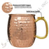 Diamond Cut Moscow Mule Copper Mugs – 100% Pure Copper – Set of 2, 4, or 6
