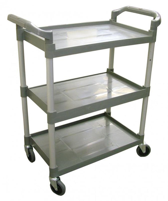Omcan 18306 Gray Plastic Bussing Cart with 16″ x 24.75″ tray size