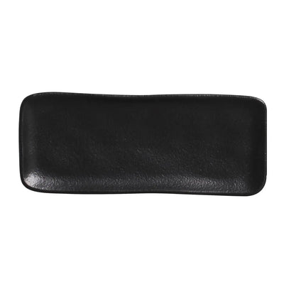 Porto Brasil Organic Rectangular Platter Stoneware Matte Black ( Case of 12)