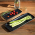 Porto Brasil Organic Rectangular Platter Stoneware Matte Black ( Case of 12)