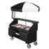 Cambro Camcruiser Customizable Vending Cart with Umbrella and 4 Full-Size Food Pan Wells