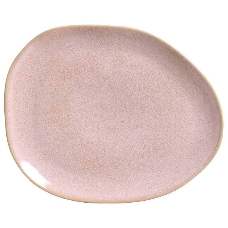 Porto Brasil Oval Plates Stoneware Litchi ( Case of 12)