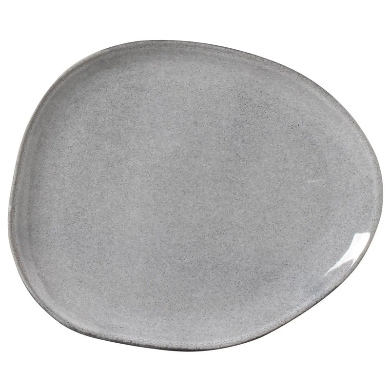 Porto Brasil Oval Plates Stoneware Dust ( Case of 12)