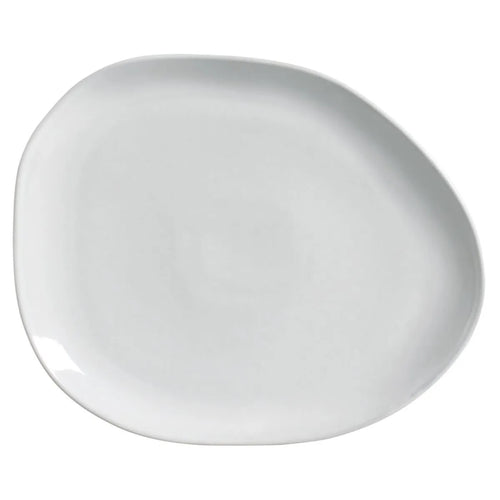 Porto Brasil Oval Plates Stoneware New White ( Case of 12)