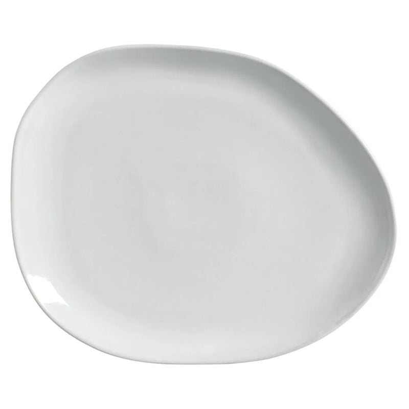 Porto Brasil Oval Plates Stoneware New White ( Case of 12)