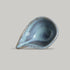 Porto Brasil Organic Teardrop 1.35" Stoneware Breeze ( Case of 12)
