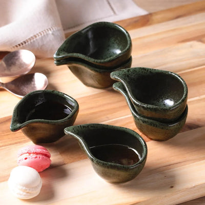 Porto Brasil Organic Teardrop 1.35" Stoneware Greenery ( Case of 12)