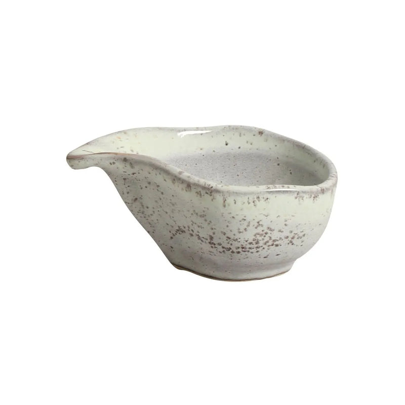 Porto Brasil Organic Teardrop 1.35" Stoneware Pistache  ( Case of 12)