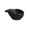 Porto Brasil Organic Teardrop 1.35" Stoneware Matte Black  ( Case of 12)