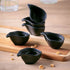 Porto Brasil Organic Teardrop 1.35" Stoneware Matte Black  ( Case of 12)