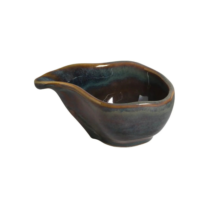 Porto Brasil Organic Teardrop 1.35" Stoneware Oceano ( Case of 12)