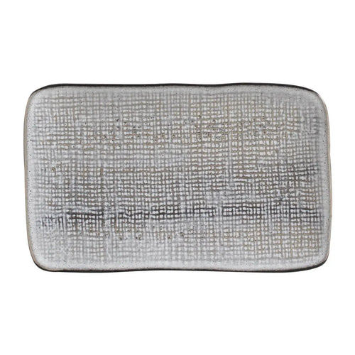 Porto Brasil Juta Rectangular Platter Stoneware Dust ( Case of 12)