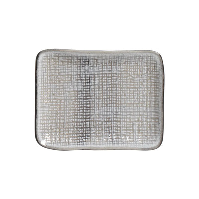 Porto Brasil Juta Rectangular Platter Stoneware Dust ( Case of 12)