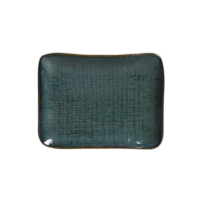 Porto Brasil Juta Rectangular Platter Stoneware Oceano ( Case of 12)