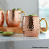Moscow Mule Cocktail Served in Hammered Solid Copper Mug