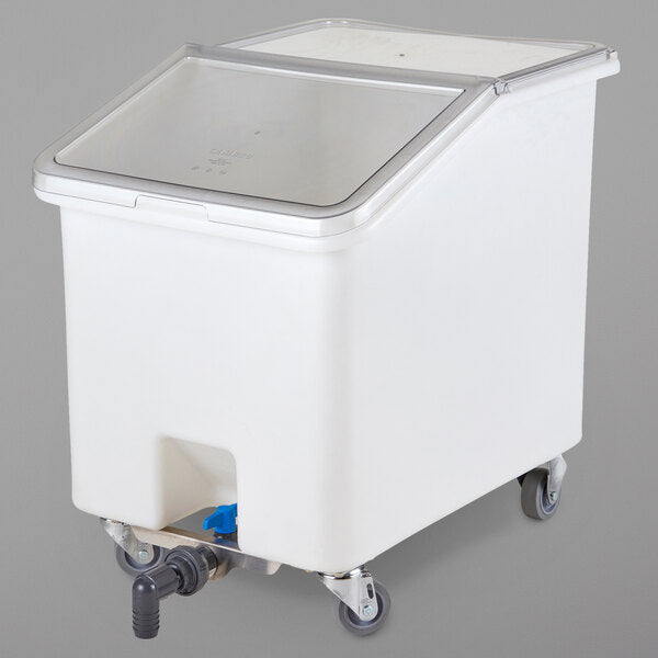 Cambro Camsquare® 37 Gallon Ingredient Bin with Sliding Lid & Drain Shelf