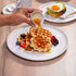 Porto Brasil Linhas Plates Stoneware New White ( Case of 12)