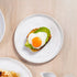 Porto Brasil Linhas Plates Stoneware New White ( Case of 12)