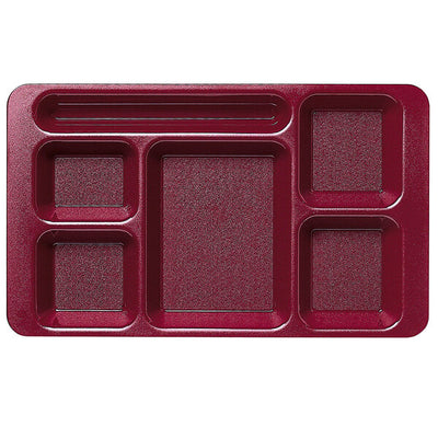 Cambro 9 x 15 Co Polymer 2 x 2 Six Compartment School Cafeteria Tray ( Case of 24 )