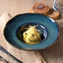 Porto Brasil Deep Rim Plate Stoneware Oceano ( Case of 12)