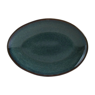 Porto Brasil Oval Plates Stoneware Oceano ( Case of 12)