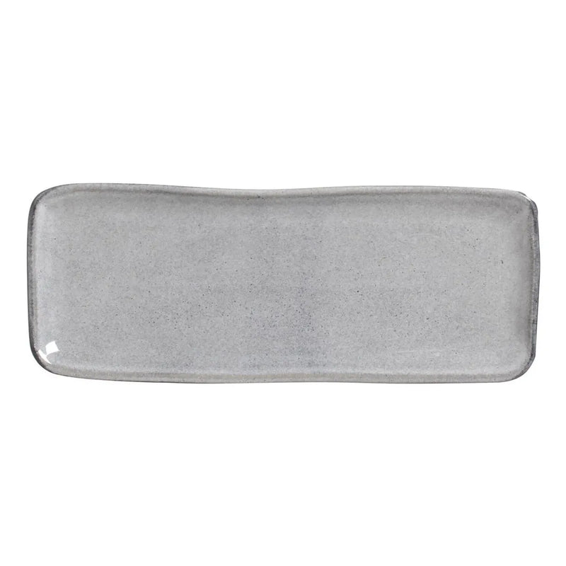Porto Brasil Organic Rectangular Platter Stoneware Dust ( Case of 12)