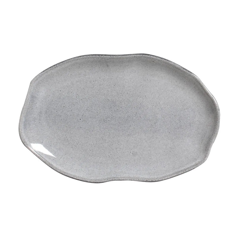 Porto Brasil Bio Shallow Oval Platter 11.81 in. Stoneware Dust ( Case of 12)