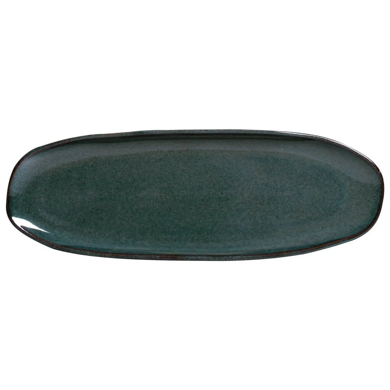 Porto Brasil Shallow Oval Platter Stoneware Oceano ( Case of 12)