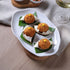Porto Brasil Bio Shallow Oval Platter 11.81 in. Stoneware New White ( Case of 12)
