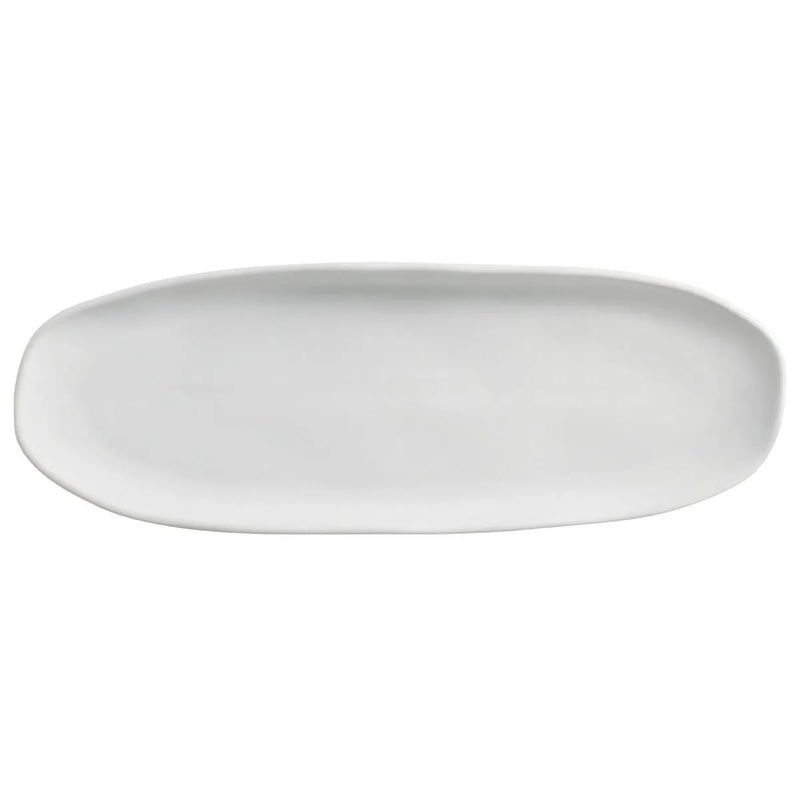 Porto Brasil Shallow Oval Platter Stoneware New White ( Case of 12)