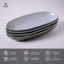 Porto Brasil Organic Deep Oval Platter 21.97" Stoneware Dust ( Case of 12)
