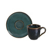 Porto Brasil Coffee Cup With Saucer Stoneware Oceano ( Case of 12)