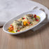Porto Brasil Organic Deep Oval Platter 21.97" Stoneware New White ( Case of 12)