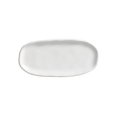 Porto Brasil Shallow Oval Platter Stoneware New White ( Case of 12)