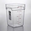 Cambro FreshPro 22 Quart Camwear Square Food Storage Container Clear ( Case of 6 )