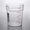 Cambro Camwear 12 Quart Round Food Storage Container Clear ( Case of 6 )