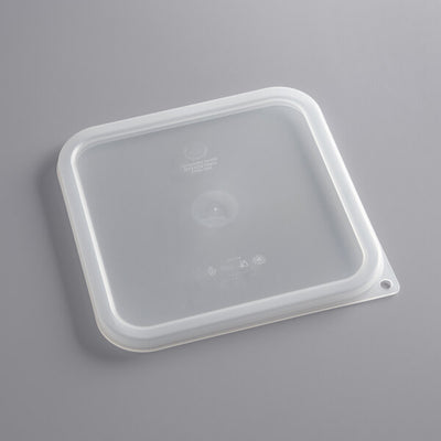 Cambro CamSquares 6 and 8 Quart Square Seal Cover Translucent ( Case of 6 )