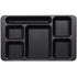 Cambro Camwear 9 x 15 ( 2 x 2 ) Six Compartment School Cafeteria Tray ( Case of 24 )
