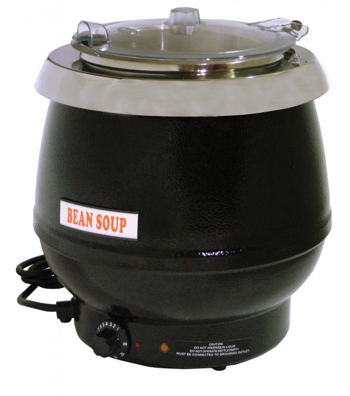 Omcan FW-CN-0006-S 10.6 QT Soup Kettle with Clear Lid
