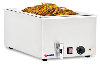 Omcan FW-CN-0023 Full Size Countertop Food Warmer / Rethermalizer – 1200 W, 120 V