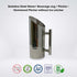 Elegant Stainless Steel Beverage Jug with Space-Saving Tower Design