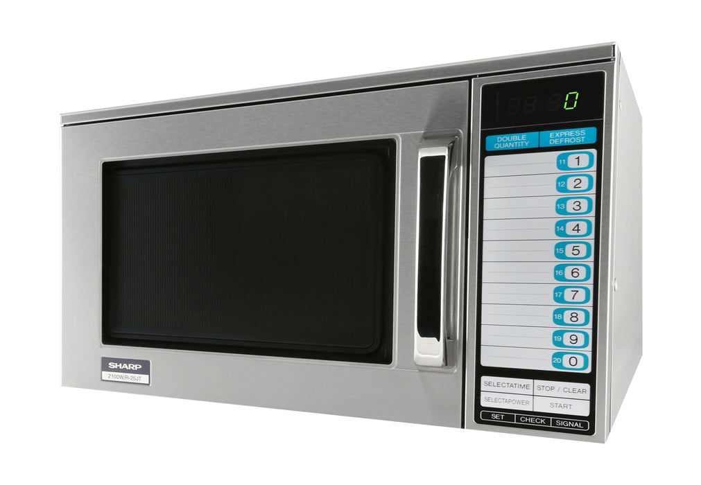 Heavy-Duty Commercial Microwave Oven with 2100 Watts (R25JTF) by Sharp