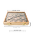 Square Wooden Spice Box; Round Organizer- see Thru Lid