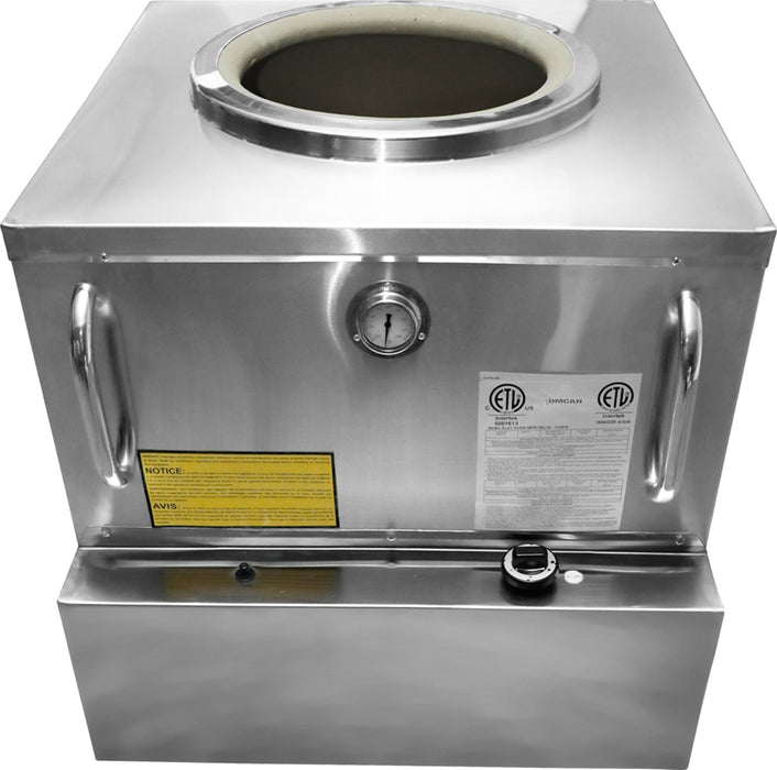 Omcan CE-IN-24X24 24″ x 24″ Stainless Steel Tandoor Clay Oven – Natural Gas