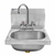 GSW Stainless Steel Wall Mount Hand Sink With Deck Mount Faucet