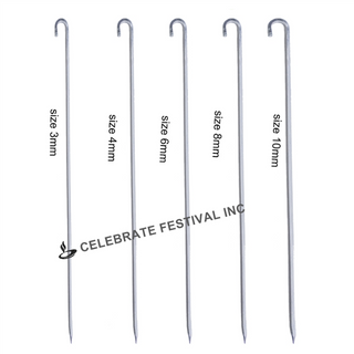 Stainless Steel BBQ SKEWERS - ROUND, Options 3,4,6,8 & 10 MM thickness
